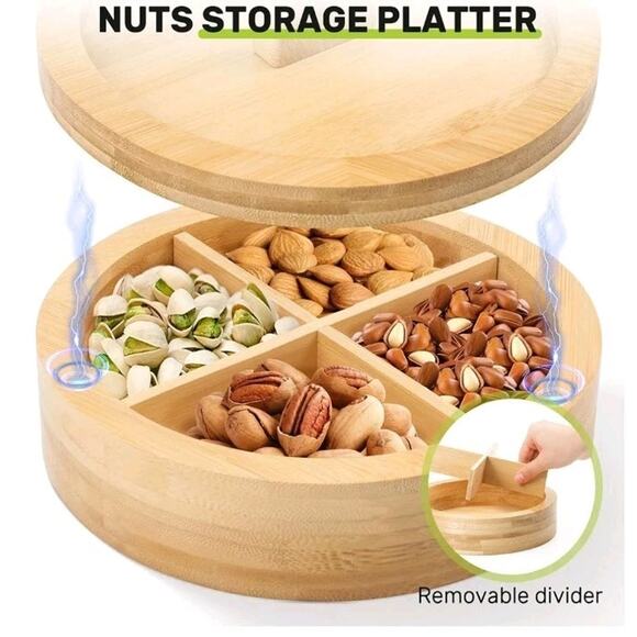 Banana Hanger, Bamboo Banana Holder with Snack Box, Banana Stand Kitchen - Picture 5 of 6